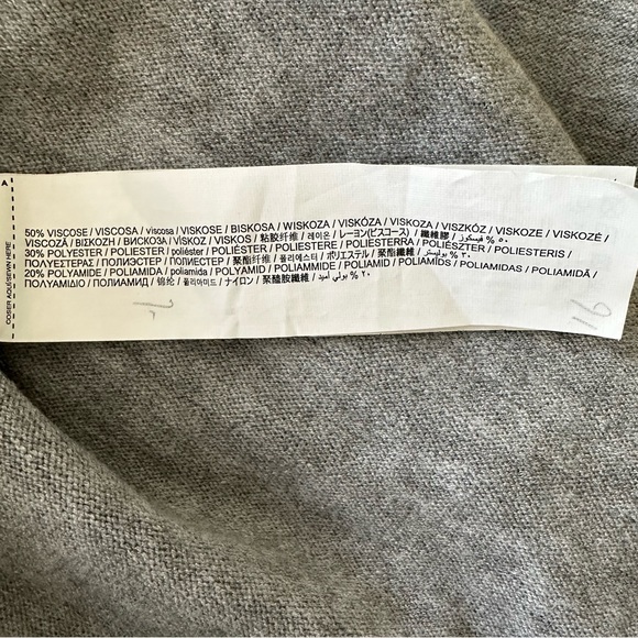 Mango Women's Gray V Neck Gray Sleeveless Knit Midi Long Line Vest Dress Size L - Picture 8 of 9